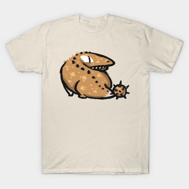 Club-Tailed Lizard Doodle Monster T-Shirt by SaruHime